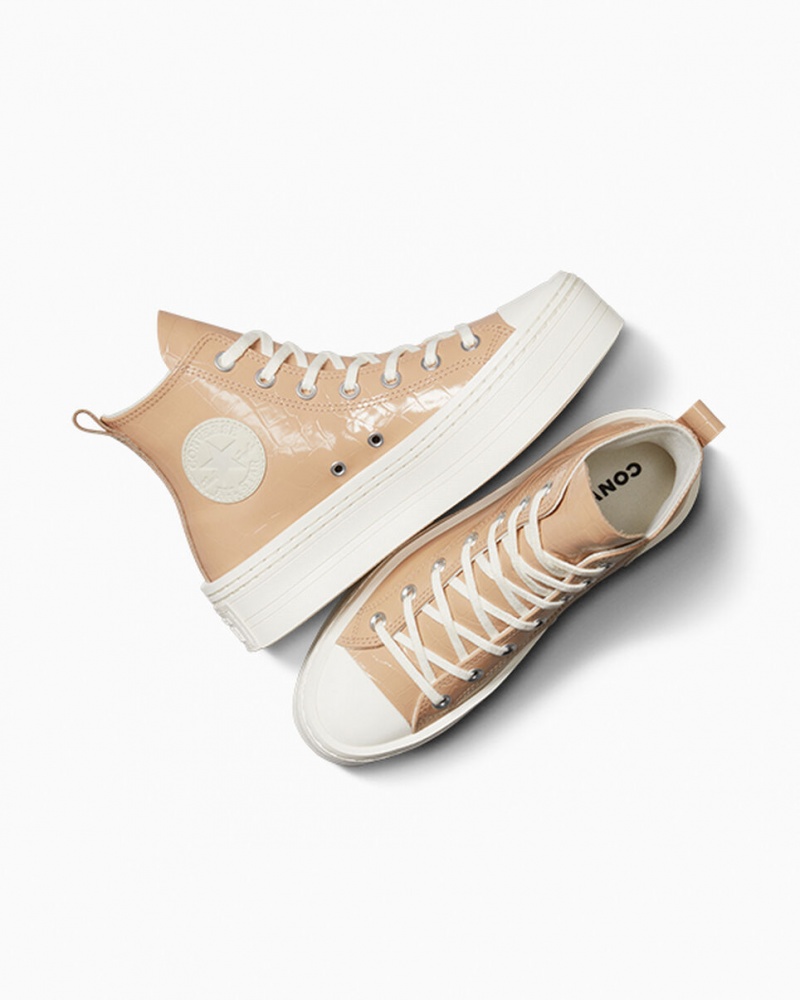 Converse Chuck Taylor All Star Modern Lift Platform Embossed Epic Dune / Epic Dune / Egret | 968OTICYR