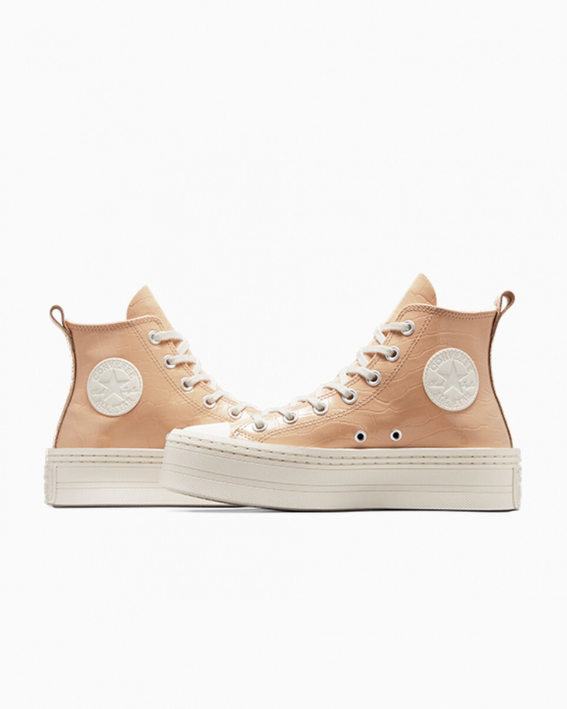 Converse Chuck Taylor All Star Modern Lift Platform Embossed Epic Dune / Epic Dune / Egret | 968OTICYR