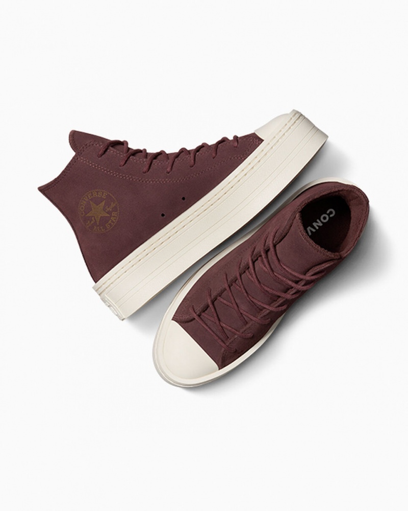 Converse Chuck Taylor All Star Modern Lift Platform Mocka Bruna | 873KYNSMC