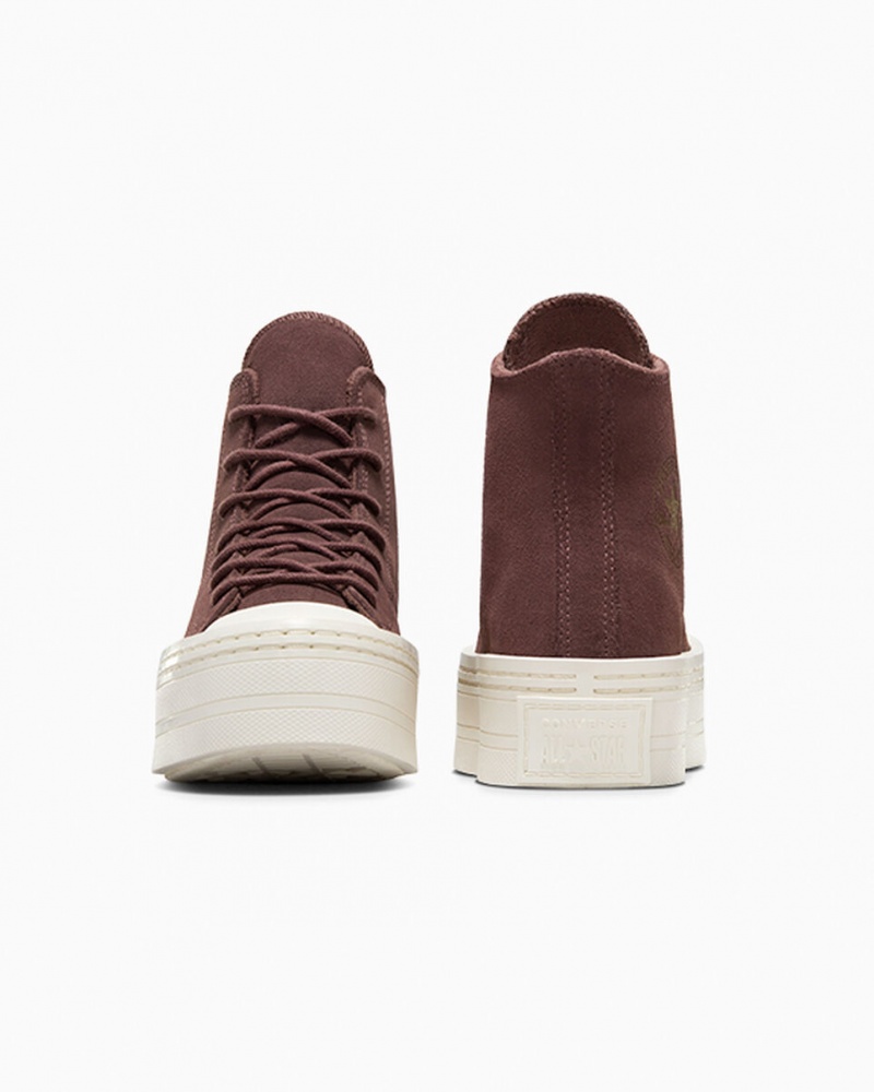 Converse Chuck Taylor All Star Modern Lift Platform Mocka Bruna | 873KYNSMC