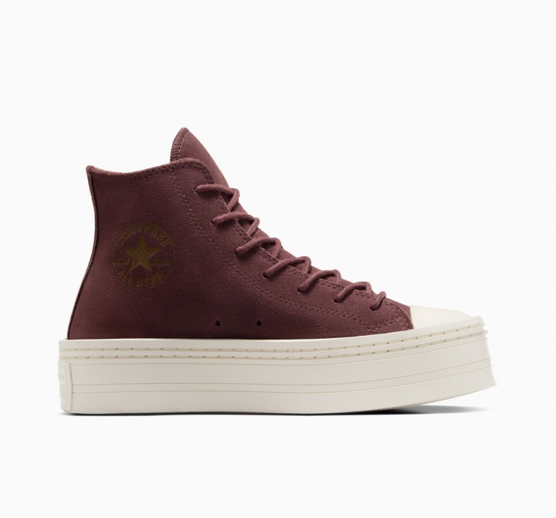 Converse Chuck Taylor All Star Modern Lift Platform Mocka Bruna | 873KYNSMC
