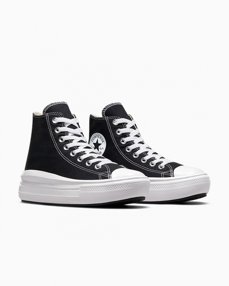 Converse Chuck Taylor All Star Move Platform Svarta Vita | 037LJDYWN