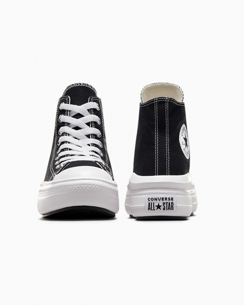 Converse Chuck Taylor All Star Move Platform Svarta Vita | 037LJDYWN