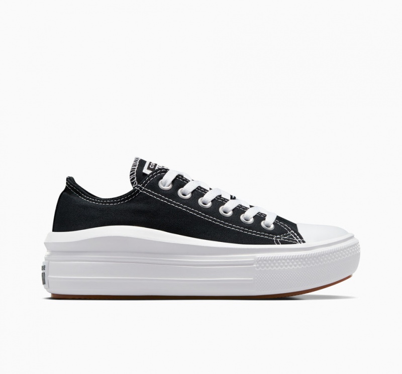 Converse Chuck Taylor All Star Move Platform Svarta Vita Vita | 520LMXNBJ