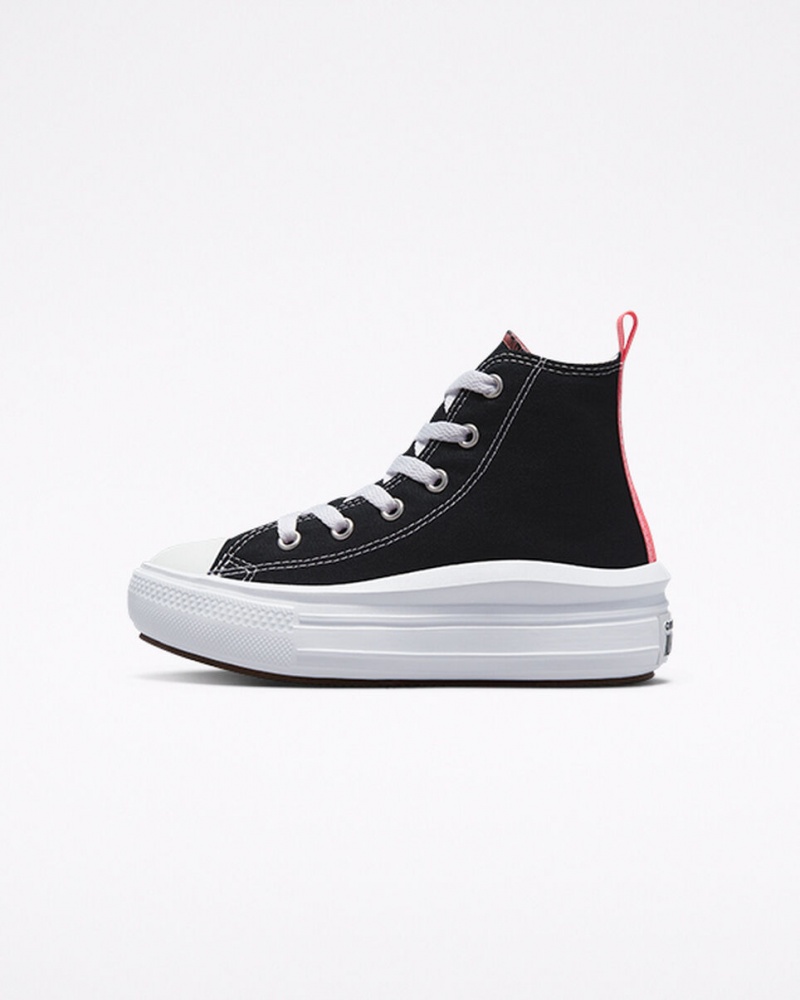Converse Chuck Taylor All Star Move Platform Svarta Rosa Vita | 260KZLVSJ