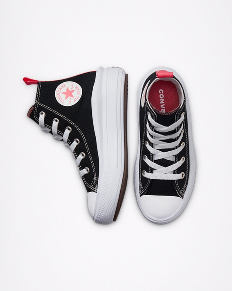 Converse Chuck Taylor All Star Move Platform Svarta Rosa Vita | 260KZLVSJ