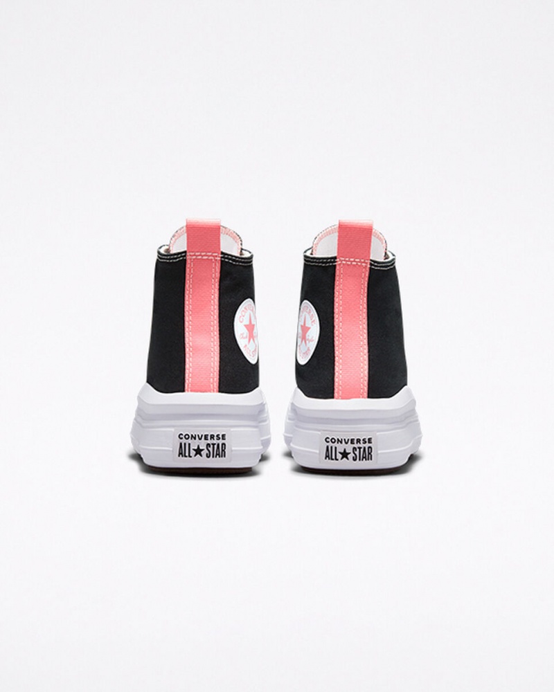 Converse Chuck Taylor All Star Move Platform Svarta Rosa Vita | 260KZLVSJ