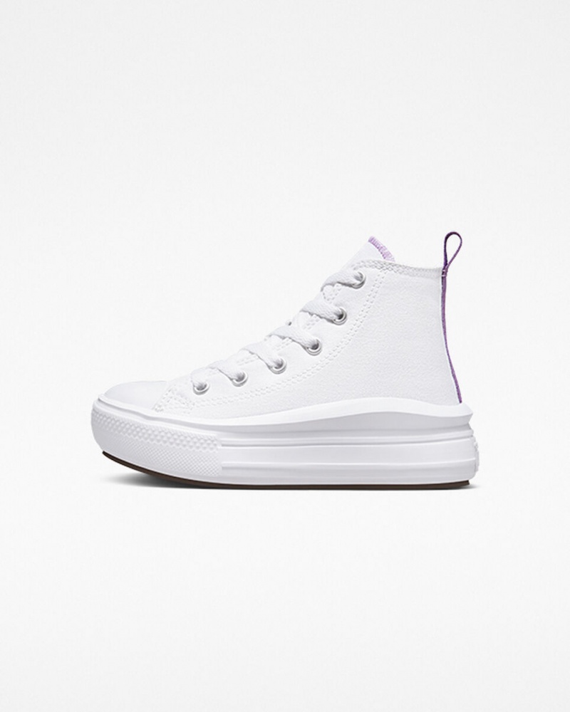 Converse Chuck Taylor All Star Move Platform Vita Lila Vita | 301CVABJG