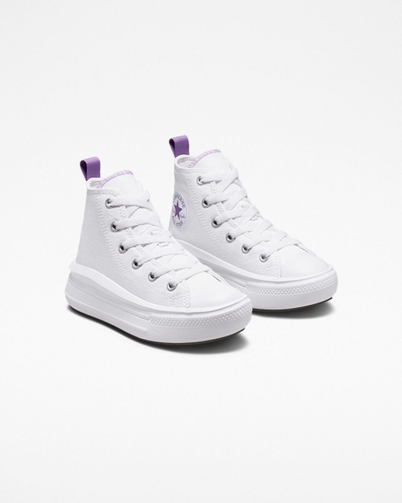 Converse Chuck Taylor All Star Move Platform Vita Lila Vita | 301CVABJG