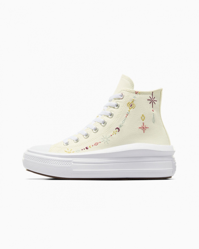 Converse Chuck Taylor All Star Move Platform Alchemy Embroidery Vita | 231GCBMTF