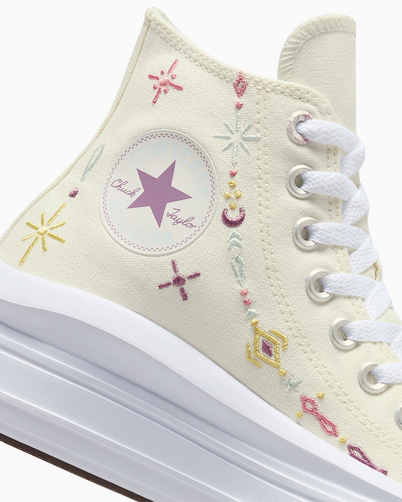 Converse Chuck Taylor All Star Move Platform Alchemy Embroidery Vita | 231GCBMTF