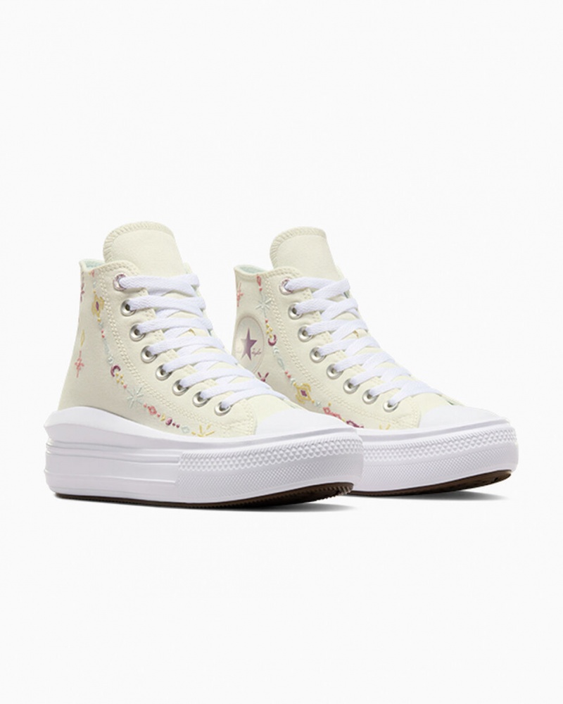 Converse Chuck Taylor All Star Move Platform Alchemy Embroidery Vita | 231GCBMTF