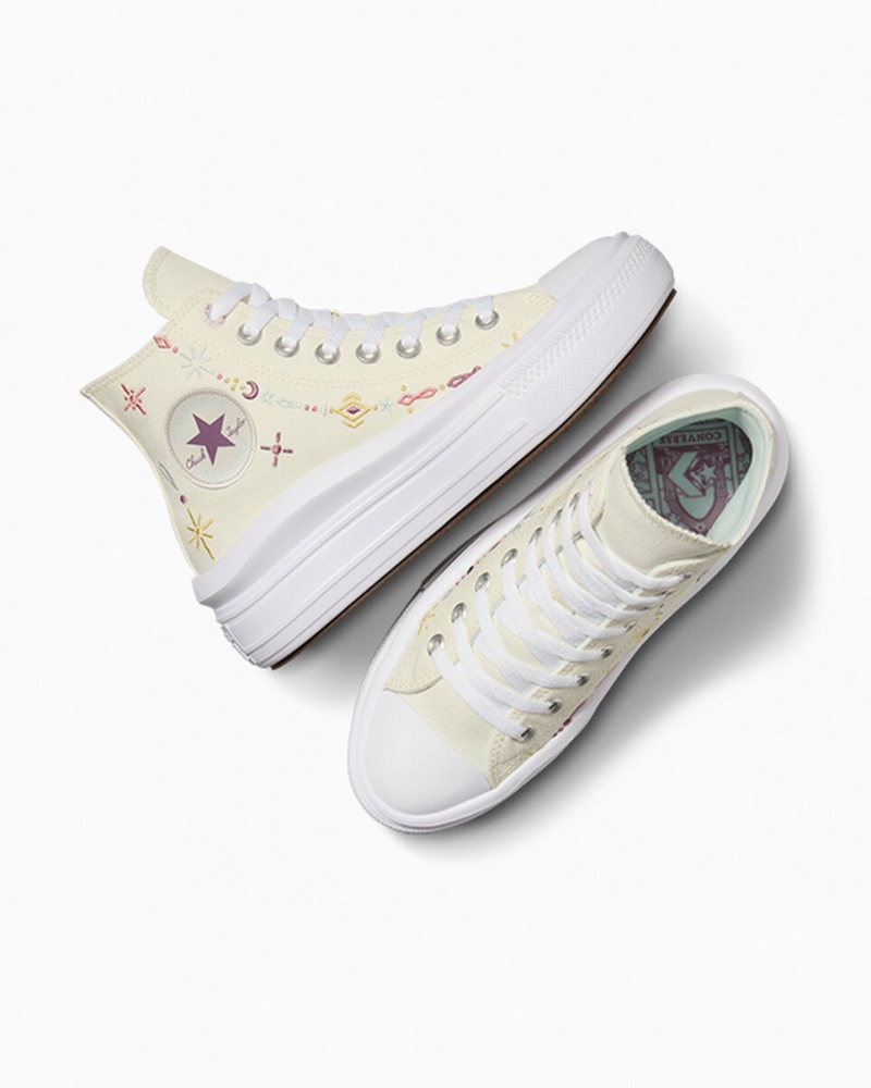 Converse Chuck Taylor All Star Move Platform Alchemy Embroidery Vita | 231GCBMTF