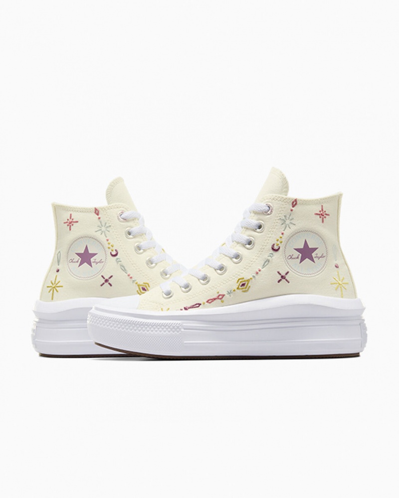 Converse Chuck Taylor All Star Move Platform Alchemy Embroidery Vita | 231GCBMTF