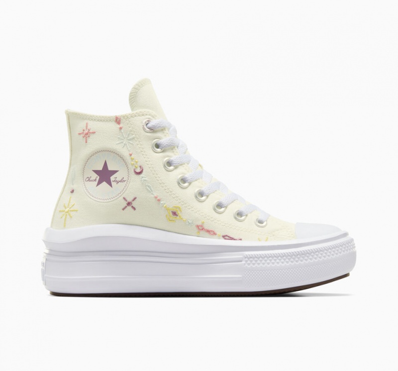 Converse Chuck Taylor All Star Move Platform Alchemy Embroidery Vita | 231GCBMTF