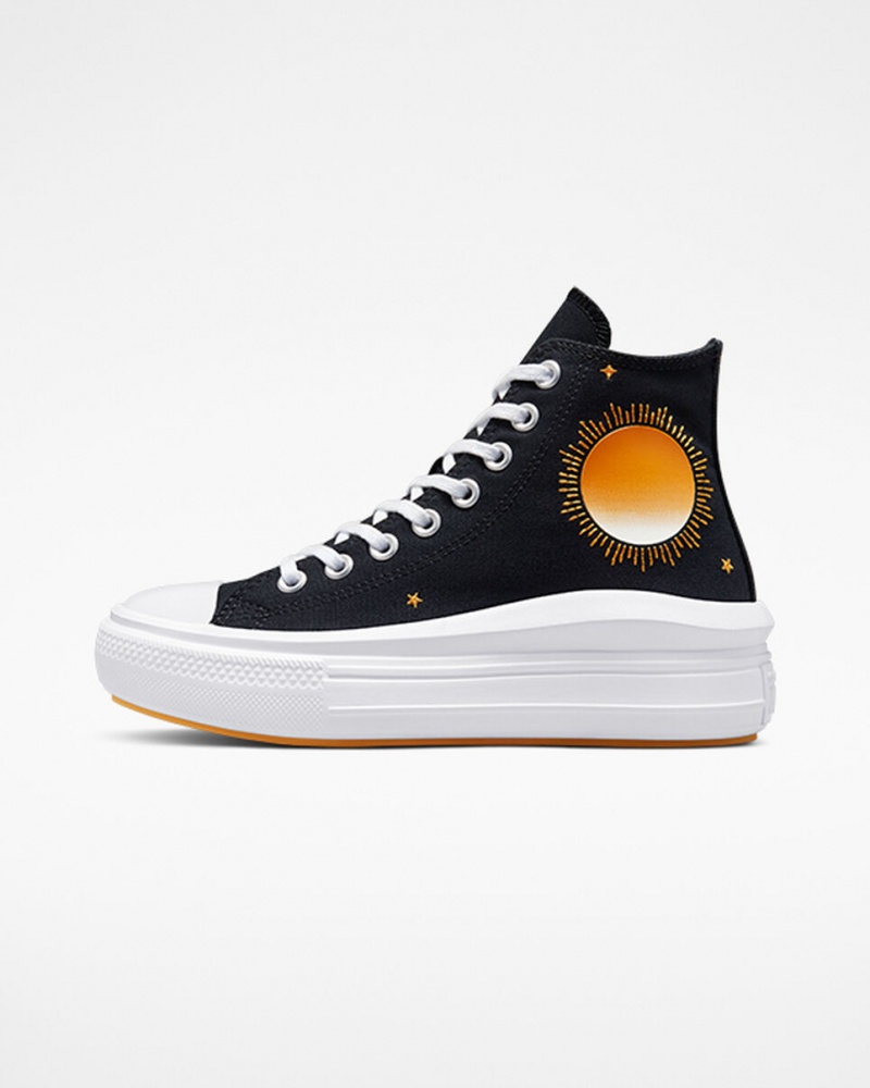 Converse Chuck Taylor All Star Move Platform Celestial Svarta Gula | 690RSMFHZ