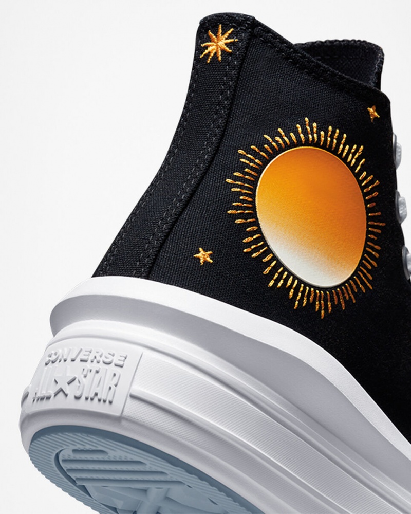 Converse Chuck Taylor All Star Move Platform Celestial Svarta Gula | 690RSMFHZ