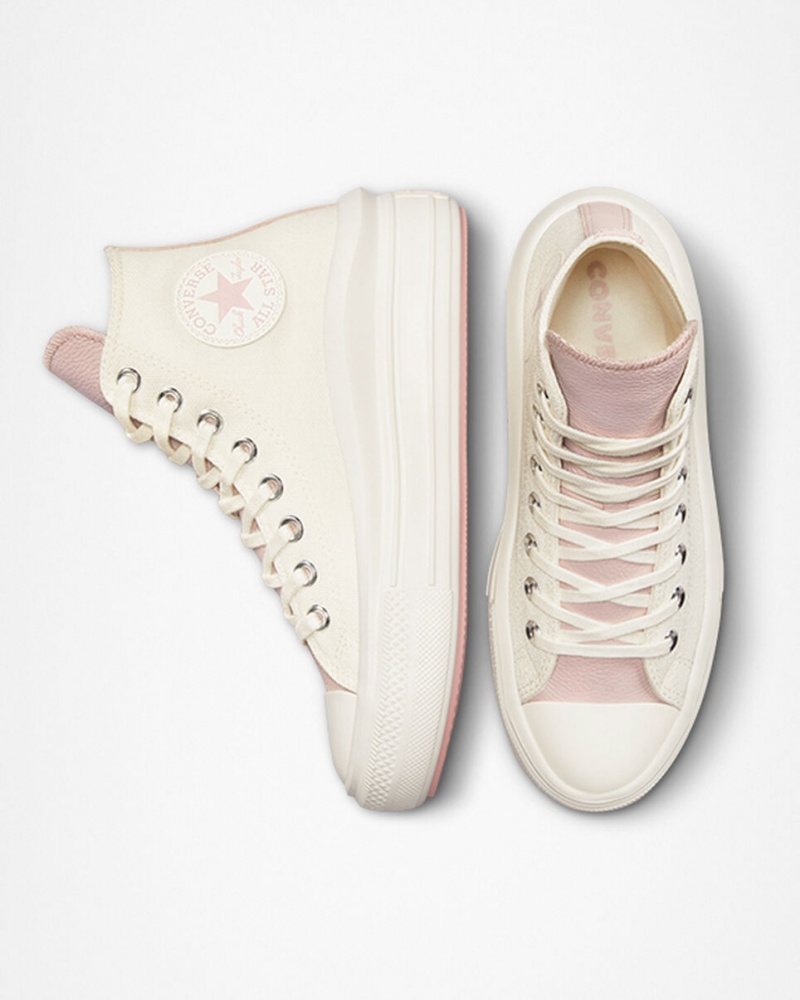 Converse Chuck Taylor All Star Move Platform Tonal Materials Rosa | 143ITOZNJ