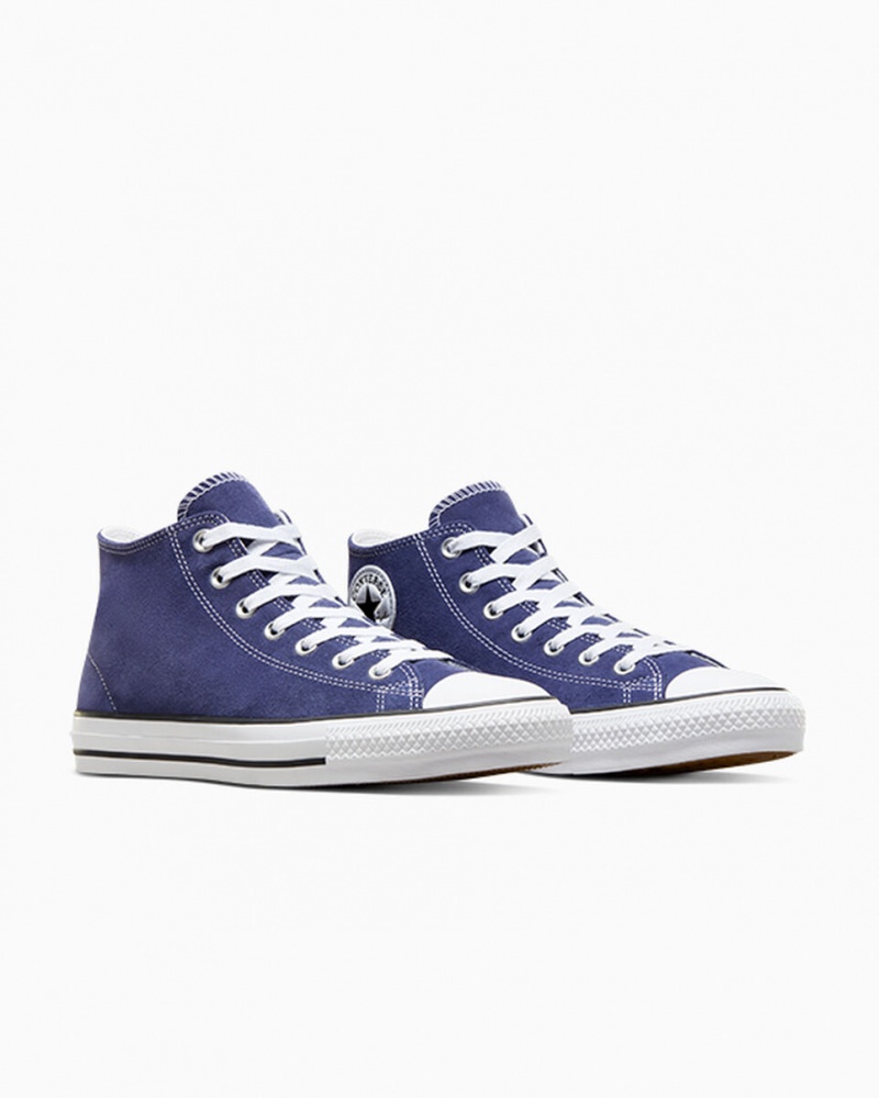 Converse Chuck Taylor All Star Pro Mocka Blå Vita Svarta | 096TGMDZB