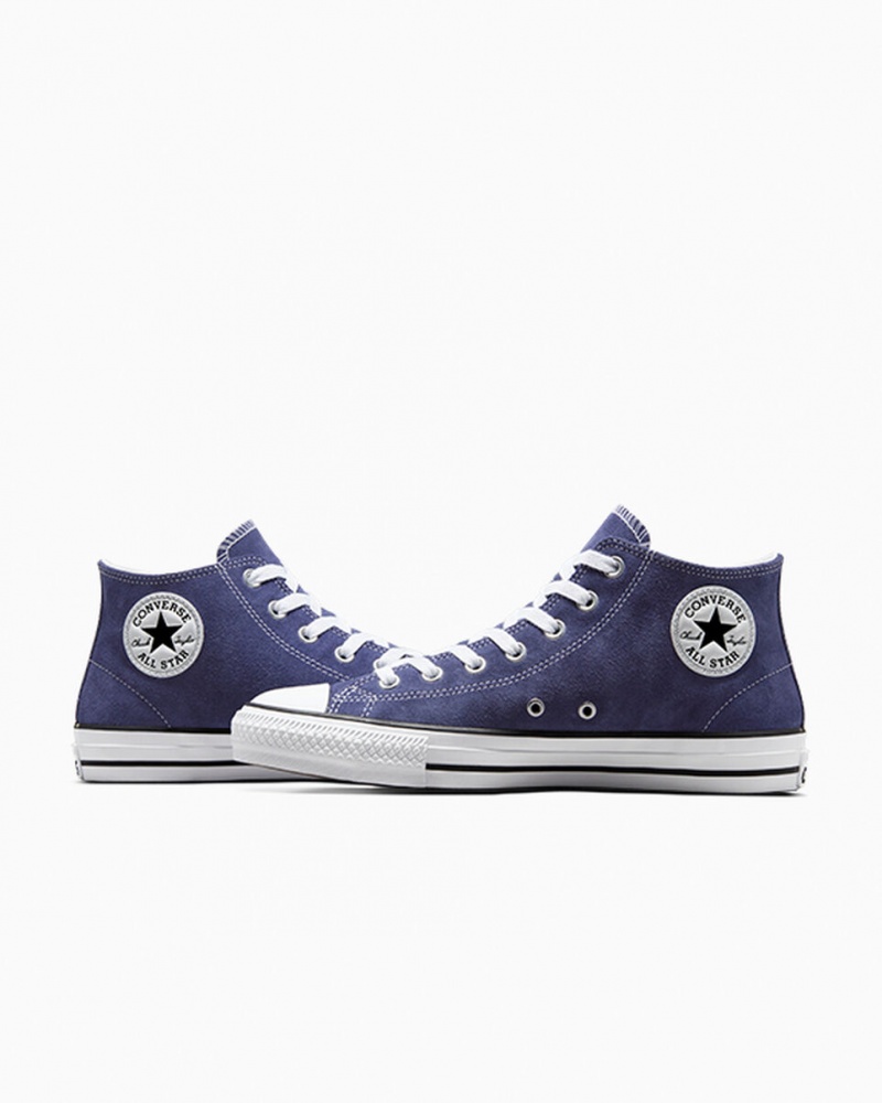 Converse Chuck Taylor All Star Pro Mocka Blå Vita Svarta | 096TGMDZB