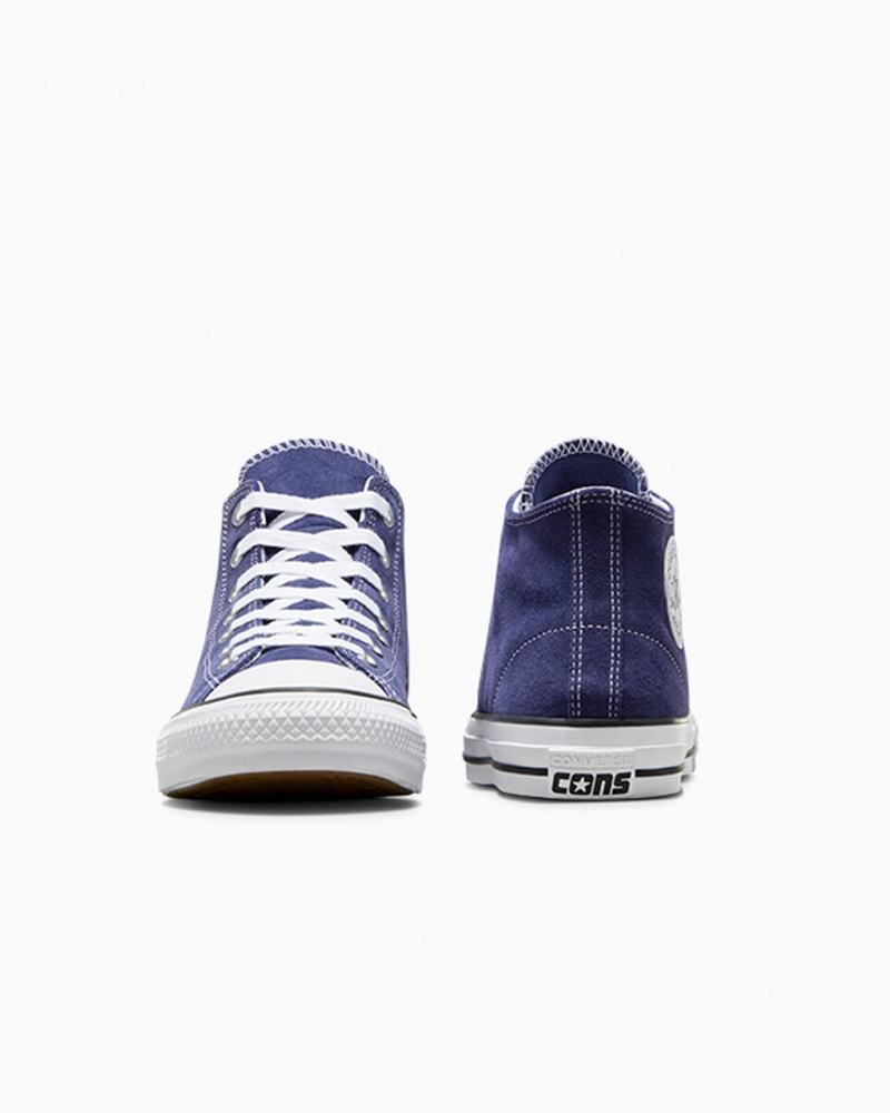 Converse Chuck Taylor All Star Pro Mocka Blå Vita Svarta | 096TGMDZB