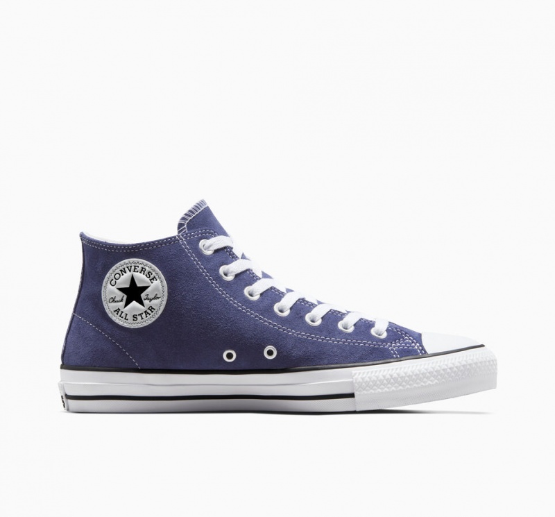 Converse Chuck Taylor All Star Pro Mocka Blå Vita Svarta | 096TGMDZB