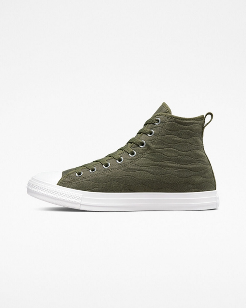 Converse Chuck Taylor All Star Quiltad Gröna | 024ELDIQP