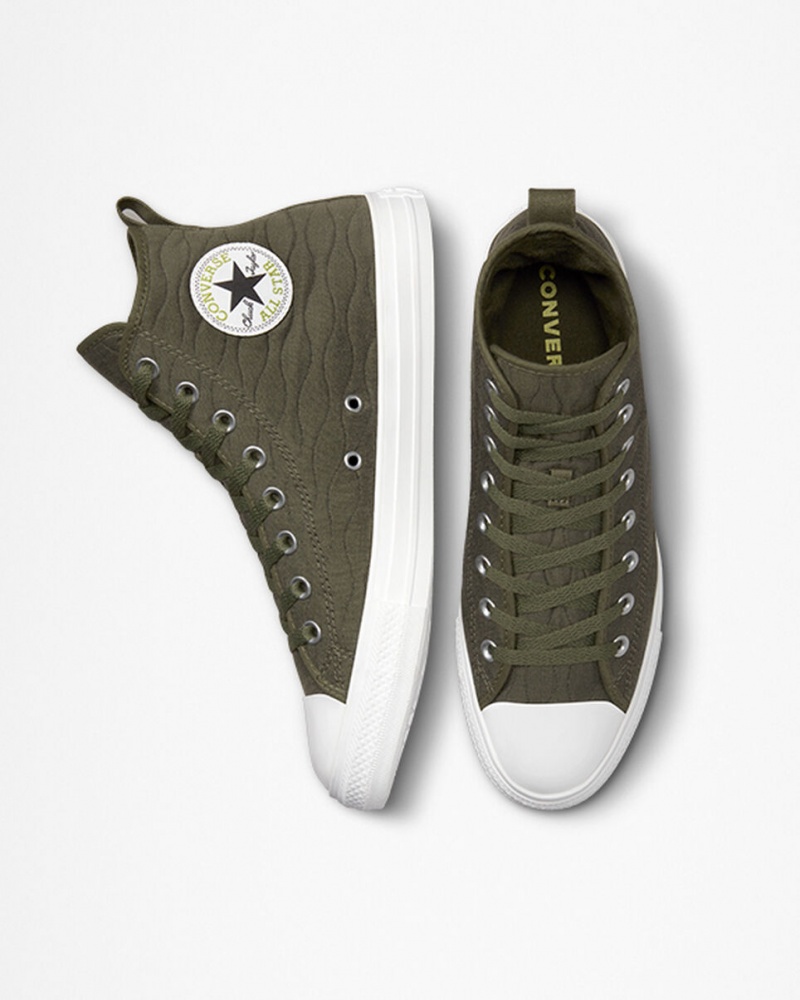 Converse Chuck Taylor All Star Quiltad Gröna | 024ELDIQP