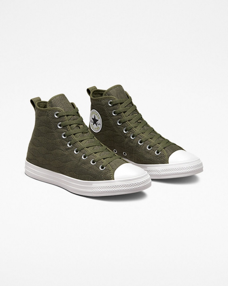 Converse Chuck Taylor All Star Quiltad Gröna | 024ELDIQP