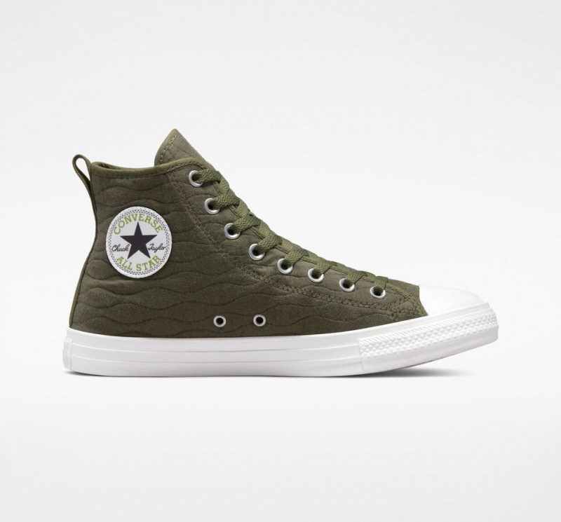 Converse Chuck Taylor All Star Quiltad Gröna | 024ELDIQP