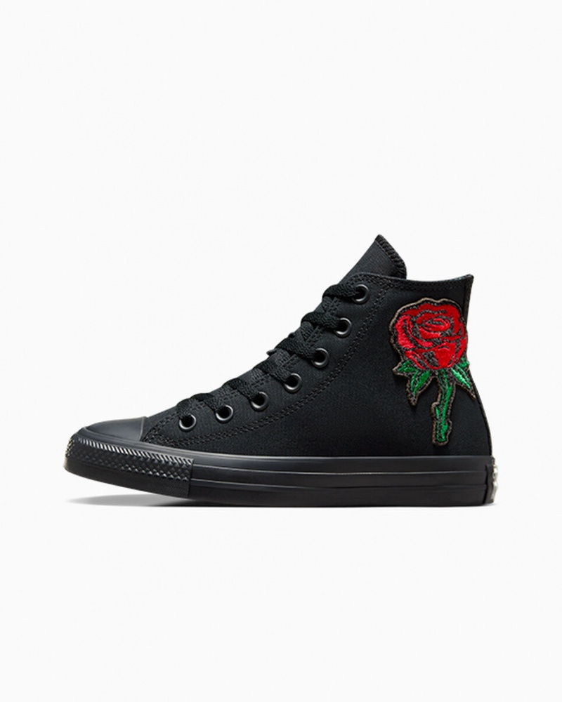 Converse Chuck Taylor All Star Rose Svarta Röda Gröna | 729ABDMET