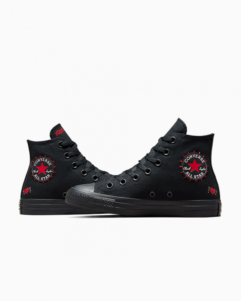 Converse Chuck Taylor All Star Rose Svarta Röda Gröna | 729ABDMET