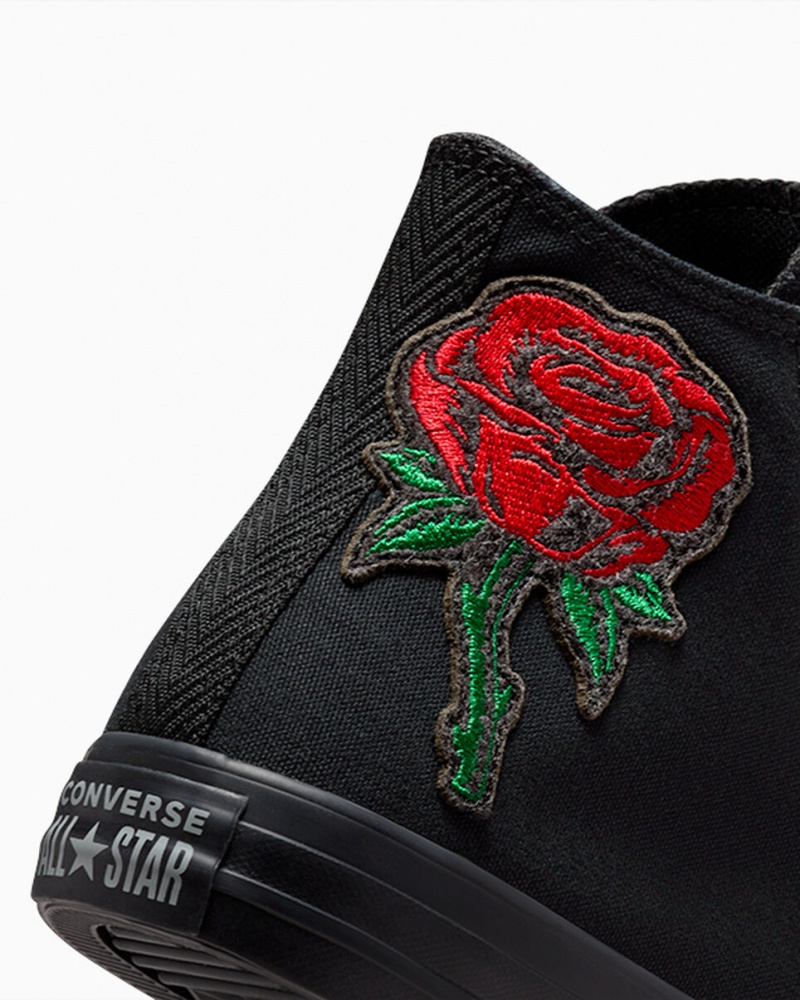 Converse Chuck Taylor All Star Rose Svarta Röda Gröna | 729ABDMET