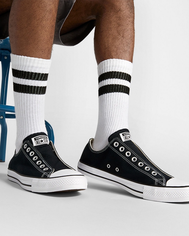 Converse Chuck Taylor All Star Slip Svarta Vita Svarta | 624CBRESL