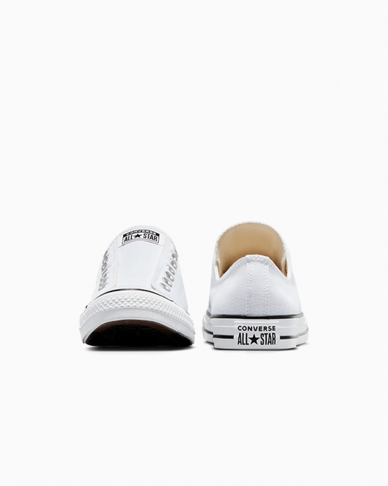 Converse Chuck Taylor All Star Slip Vita Svarta Vita | 543WMHPUR