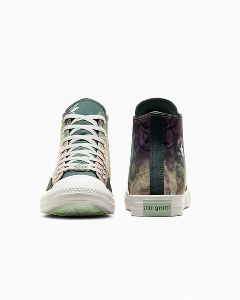 Converse Chuck Taylor All Star ¡Mi Gente! Gröna Vita | 054ZHSBKD