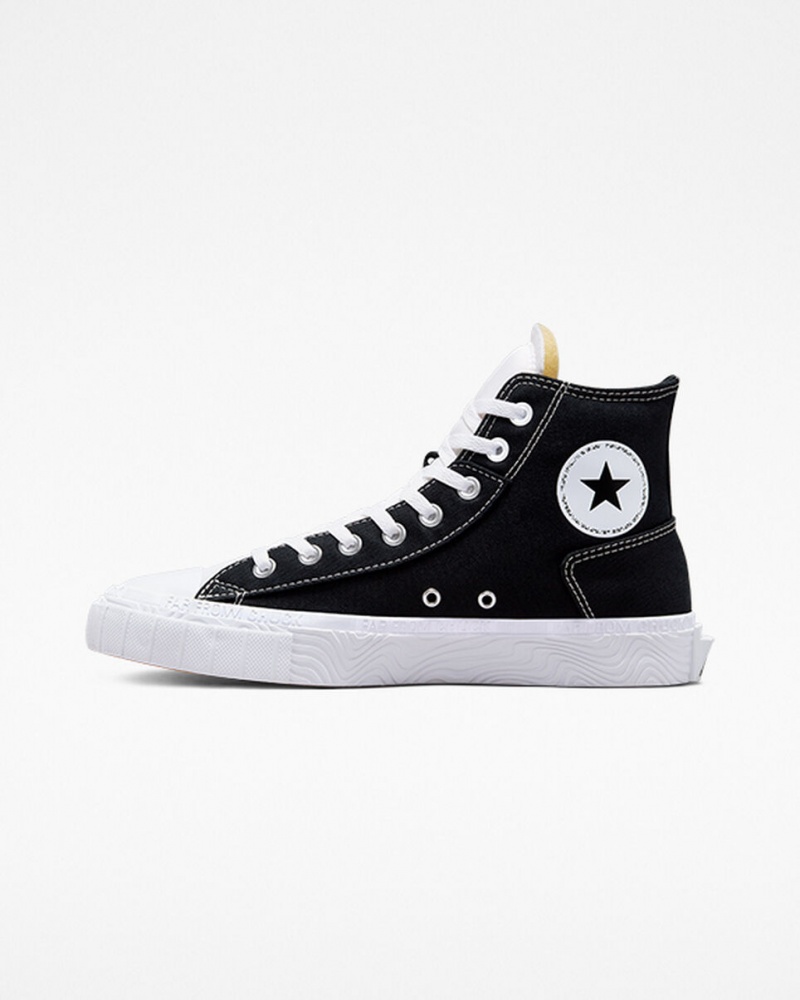 Converse Chuck Taylor Alt Star Canvas Svarta Vita Vita | 413JZCYAX