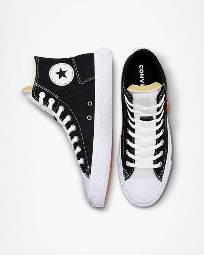 Converse Chuck Taylor Alt Star Canvas Svarta Vita Vita | 413JZCYAX