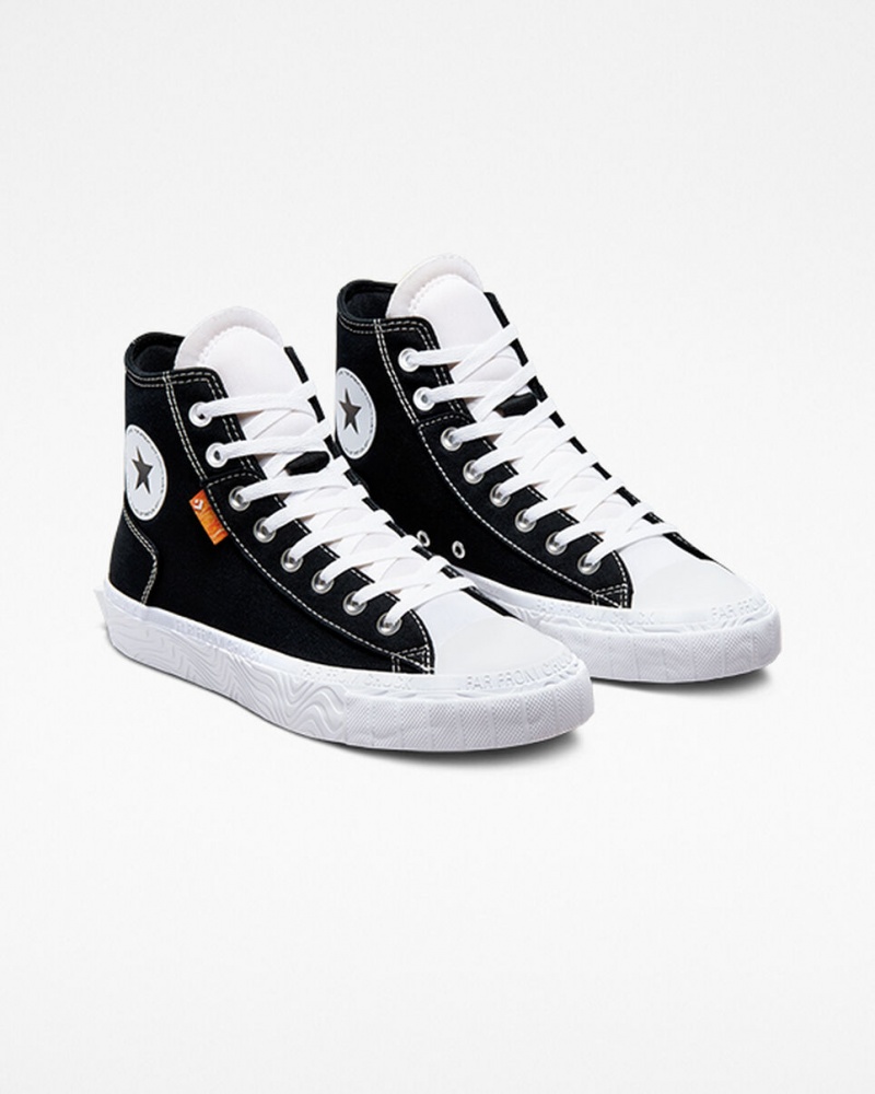 Converse Chuck Taylor Alt Star Canvas Svarta Vita Vita | 413JZCYAX