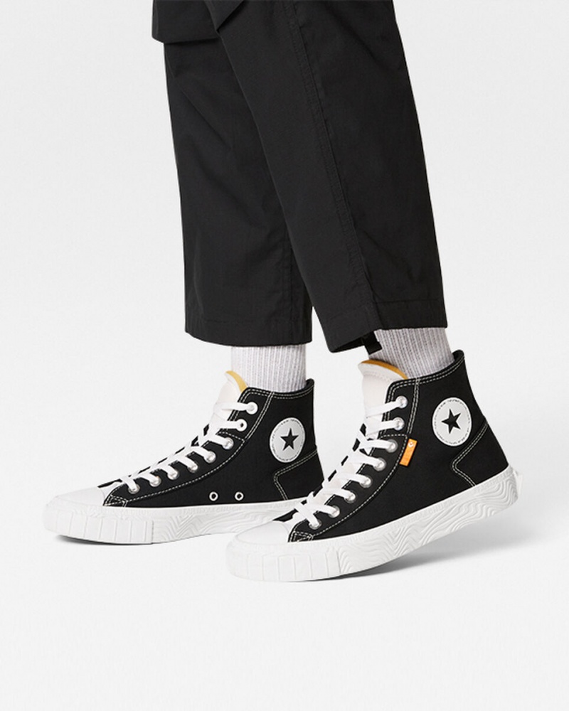 Converse Chuck Taylor Alt Star Canvas Svarta Vita Vita | 413JZCYAX