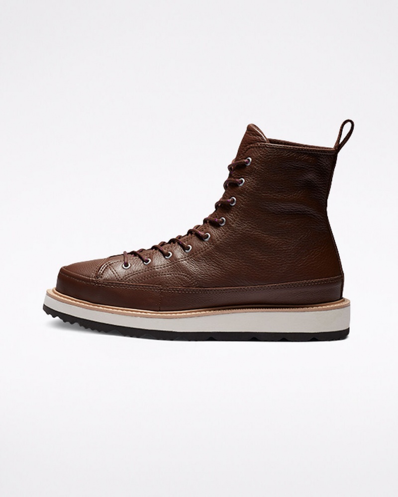 Converse Chuck Taylor Crafted Boot Choklad Ljussvarta | 386MUOREH