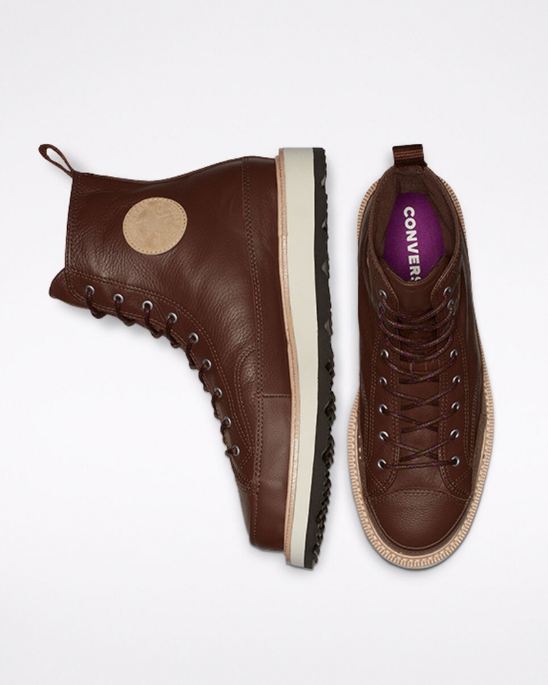 Converse Chuck Taylor Crafted Boot Choklad Ljussvarta | 386MUOREH