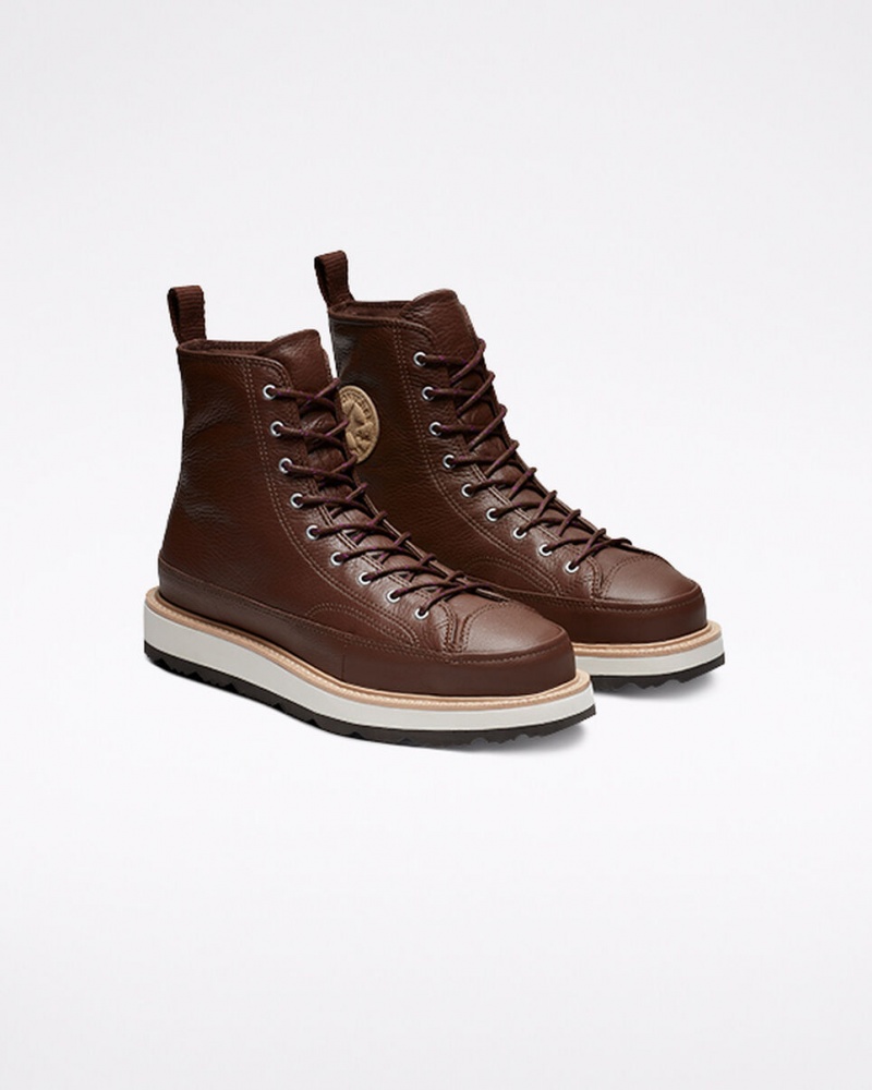 Converse Chuck Taylor Crafted Boot Choklad Ljussvarta | 386MUOREH