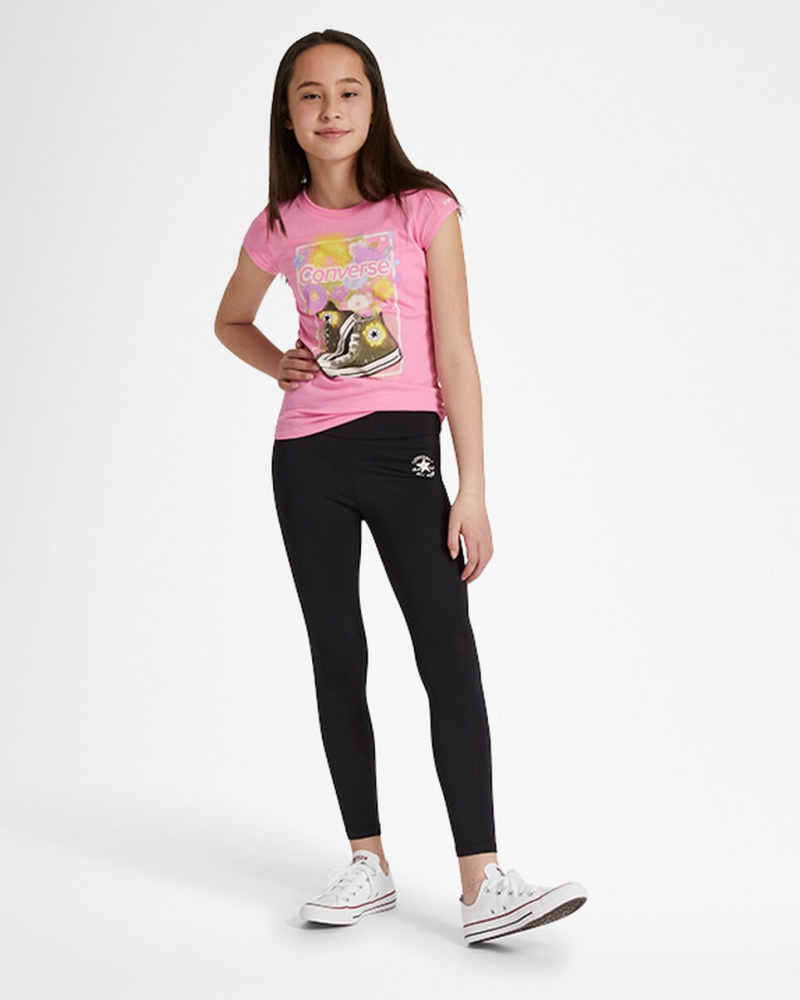 Converse Chuck Taylor Patch High Rise Leggings Svarta | 180HUSFOL