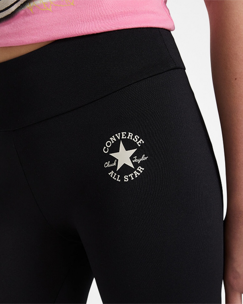 Converse Chuck Taylor Patch High Rise Leggings Svarta | 180HUSFOL