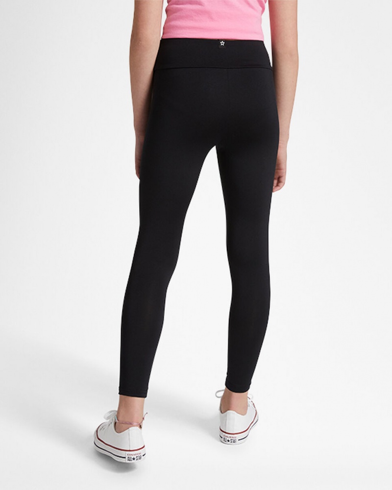 Converse Chuck Taylor Patch High Rise Leggings Svarta | 180HUSFOL