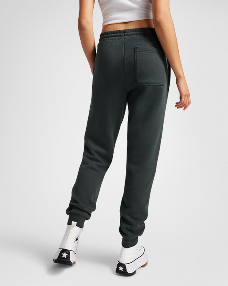 Converse Converse Go-To All Star Patch Standard-Fit Fleece Sweatpants Gröna | 249HSPERI