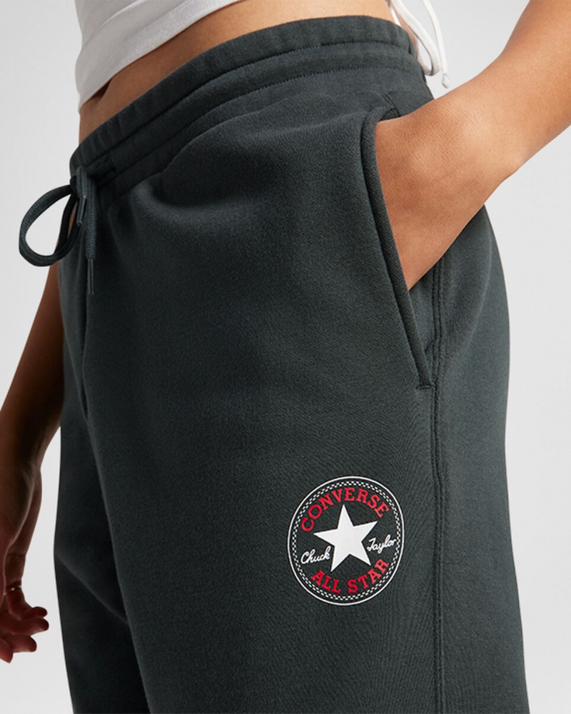 Converse Converse Go-To All Star Patch Standard-Fit Fleece Sweatpants Gröna | 249HSPERI