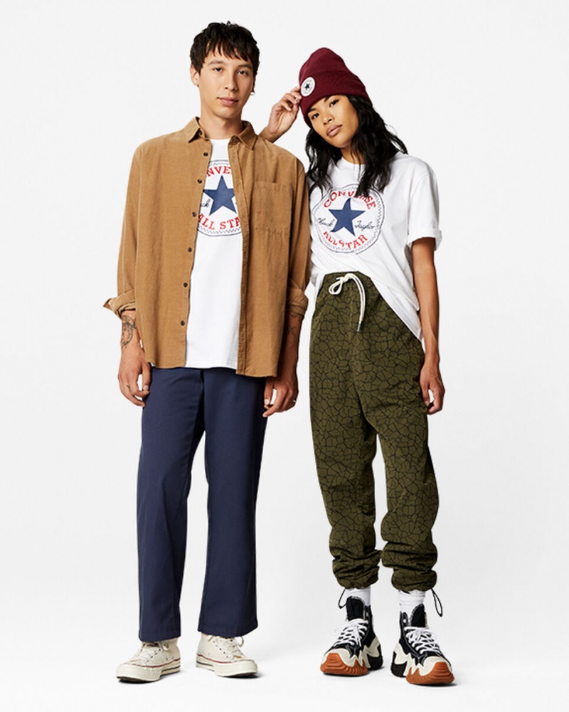 Converse Converse Go-To All Star Patch Standard-Fit T-Shirt Vita | 126TLCWIG