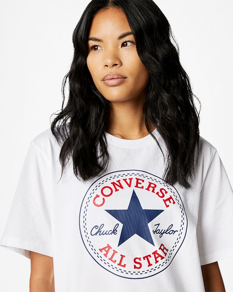 Converse Converse Go-To All Star Patch Standard-Fit T-Shirt Vita | 126TLCWIG